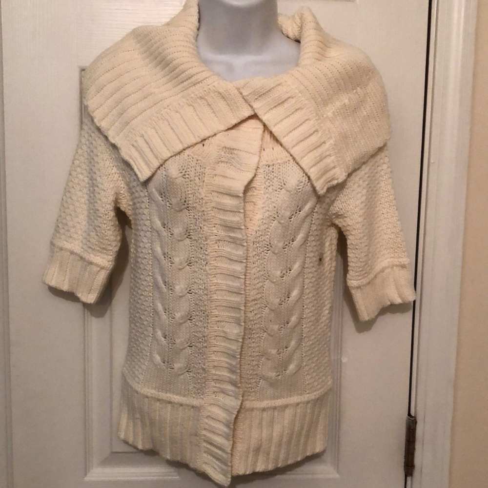 EXPRESS CARDIGAN THICK CABLE KNIT WOMENS XS